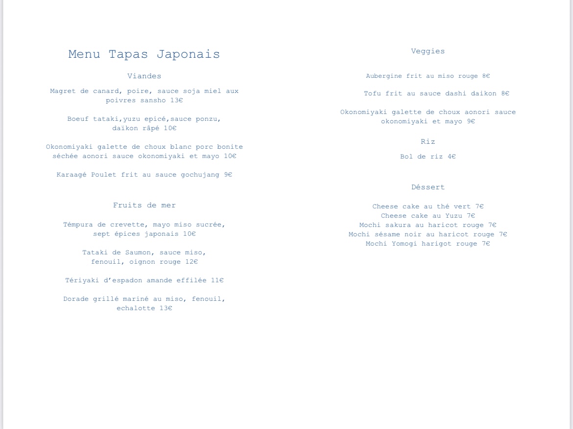 Menu Photo 1